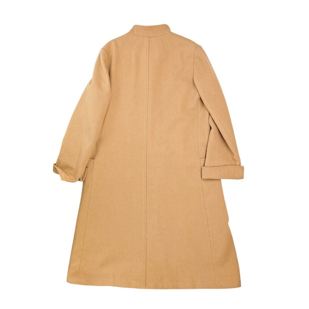 Vintage Gino Rossi For Wilson Camel Hair Coat Women Size 12 Pockets Button Front - Picture 3 of 13